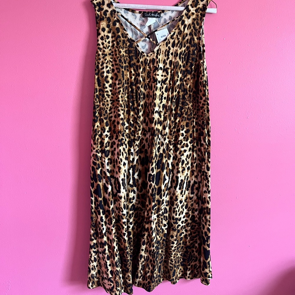 WOMEN’S CHEETAH PRINT DRESS